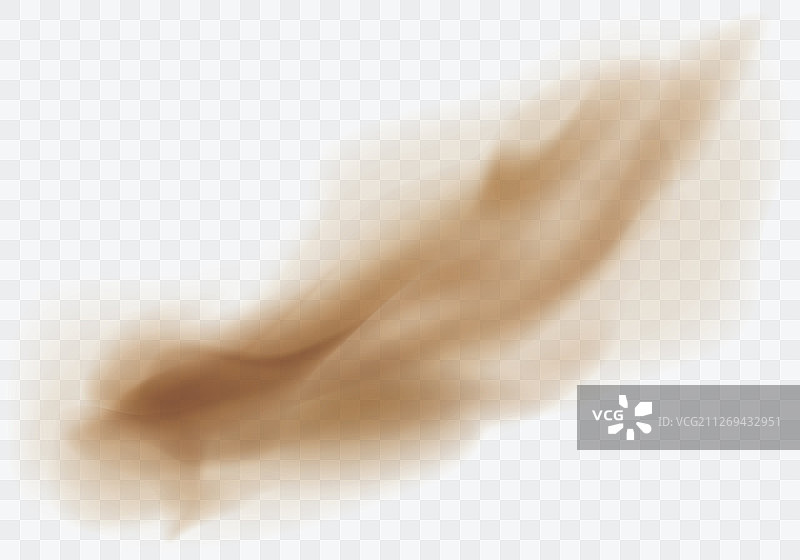 透明背景上的沙漠沙尘暴棕色尘埃云图片素材