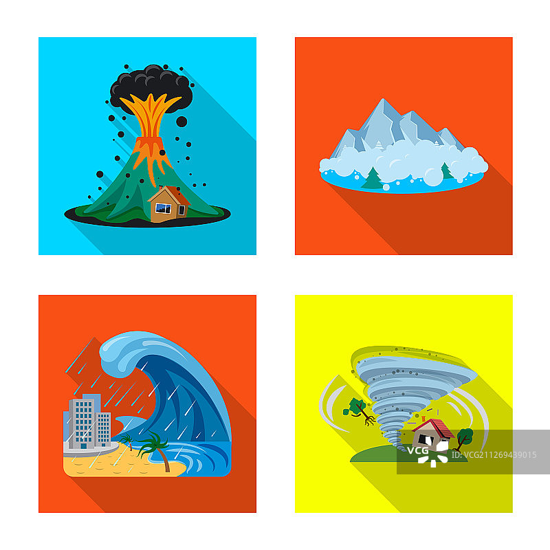 自然灾害图标图片素材