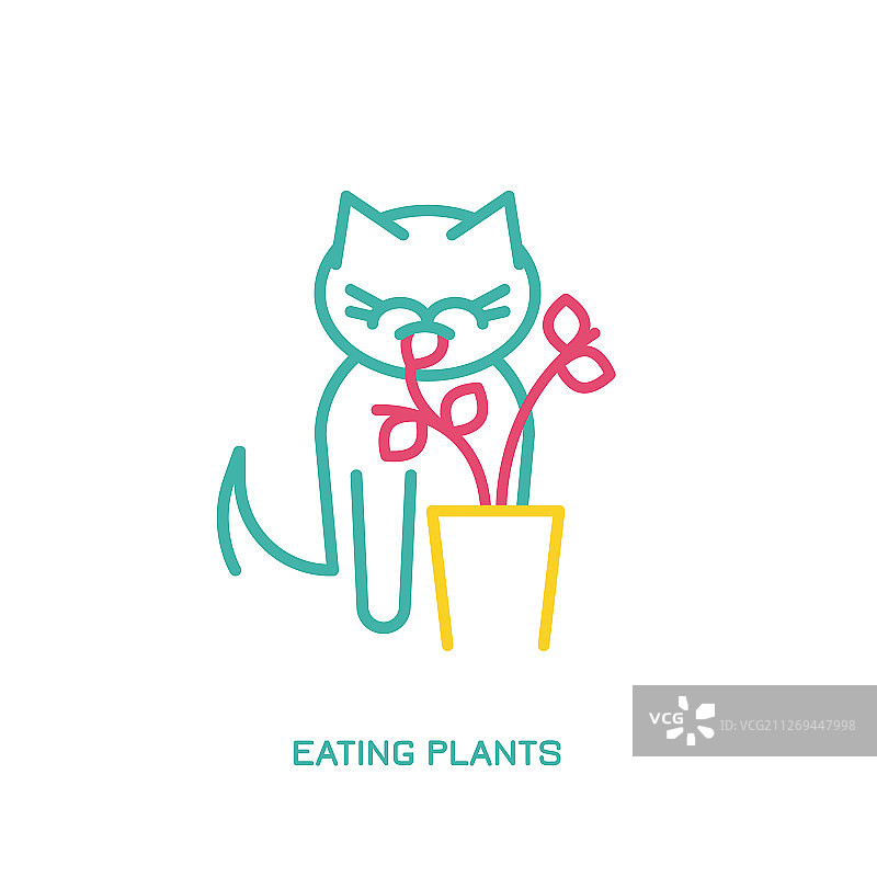 猫咪行为图标图片素材