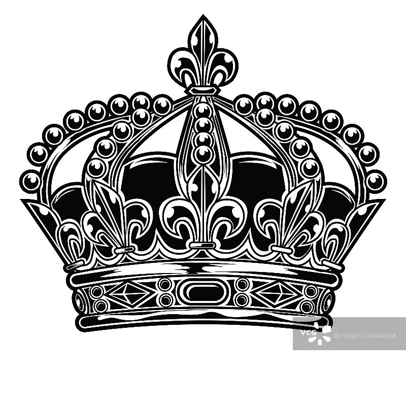 黑白国王王后皇冠444图片素材