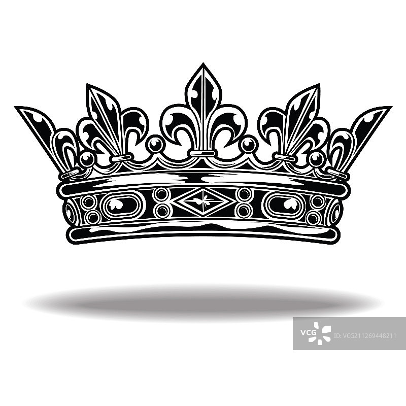 黑白皇冠国王王后555图片素材