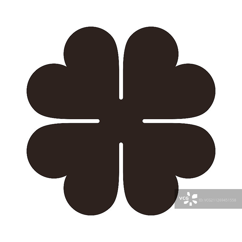 四叶草图标圣帕特里克节符号图片素材