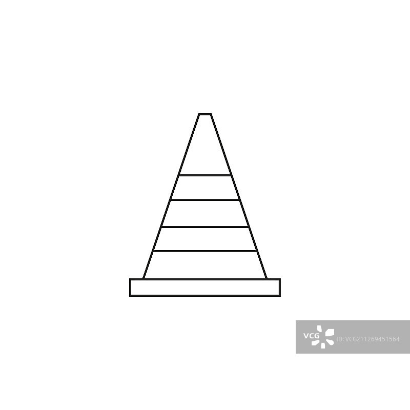 建筑交通锥图片素材
