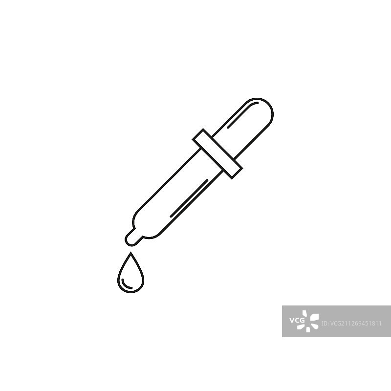 线性风格的移液器图片素材