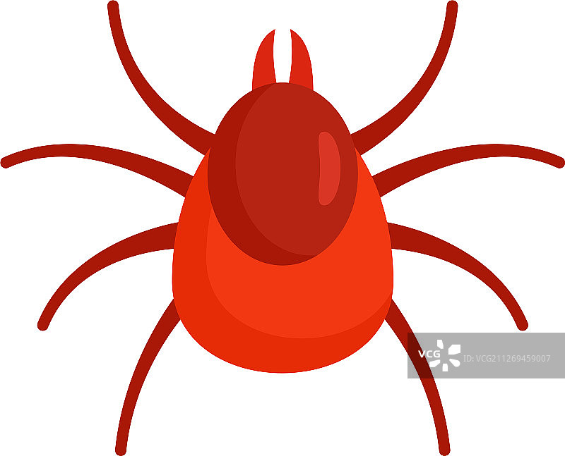 昆虫螨虫图标（扁平风格）图片素材