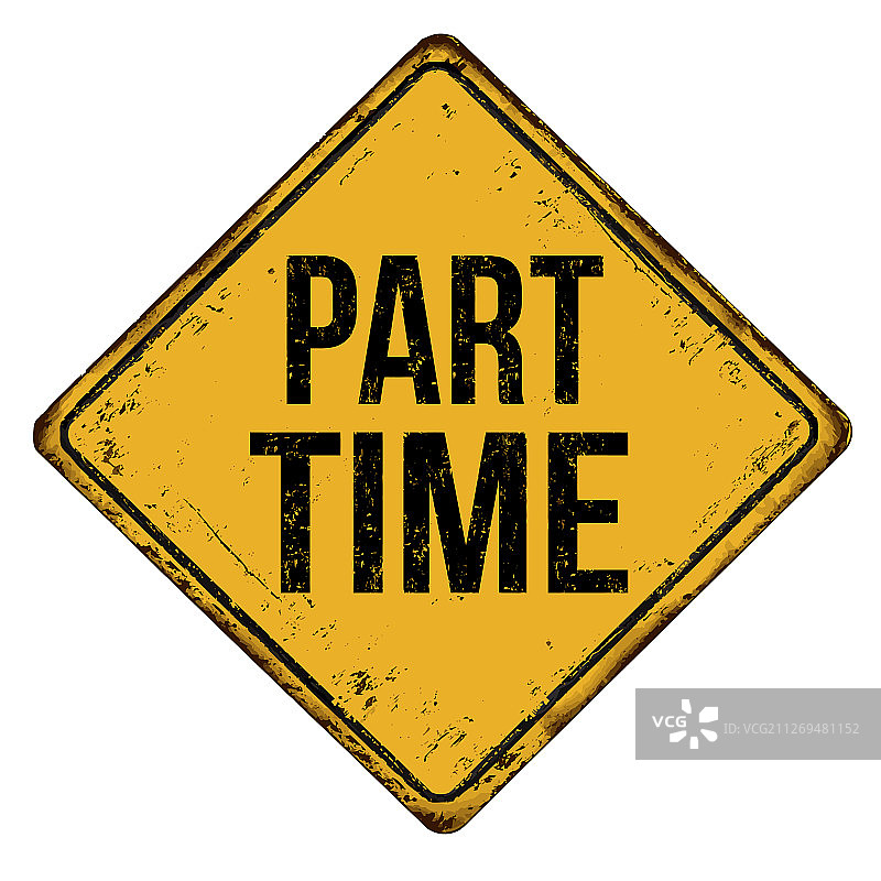 兼职复古铁锈金属标志图片素材