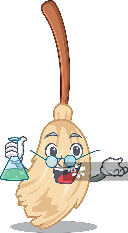 卡通造型的扫帚教授图片素材