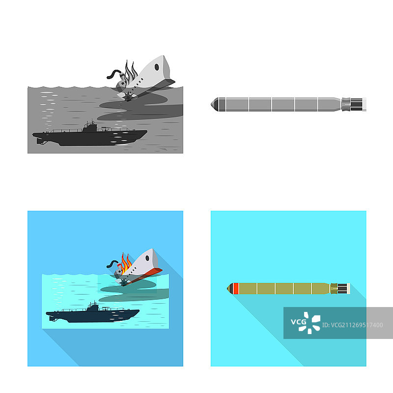 战争与舰船logo设计合集图片素材