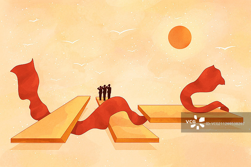 八一建军节插画浅色底图片素材