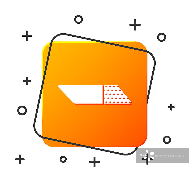 白色橡皮擦图标图片素材