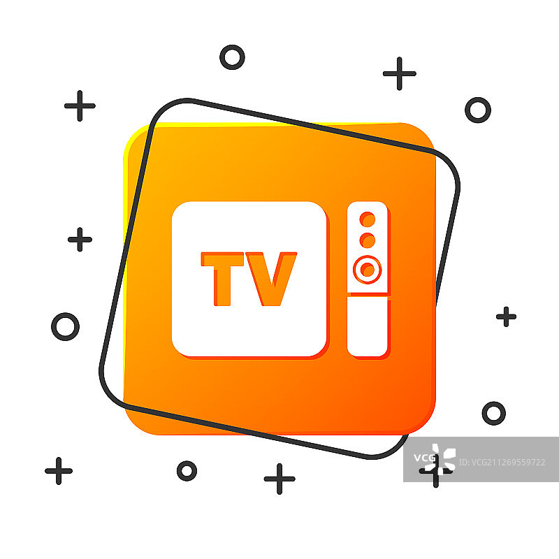 白色多媒体电视盒接收器和播放器图片素材