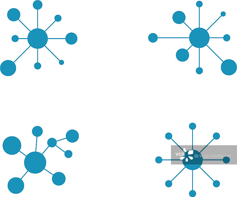 分子符号标志模板图片素材