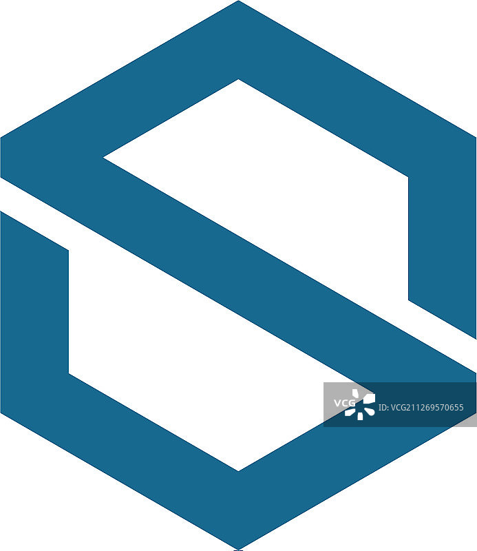 六边形字母S图标图片素材