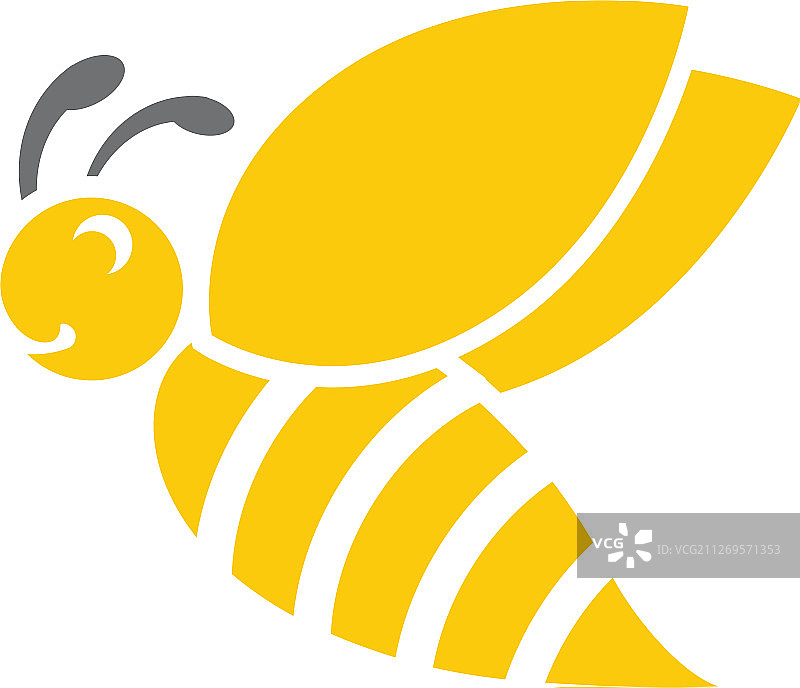 蜜蜂logo模板图标图片素材