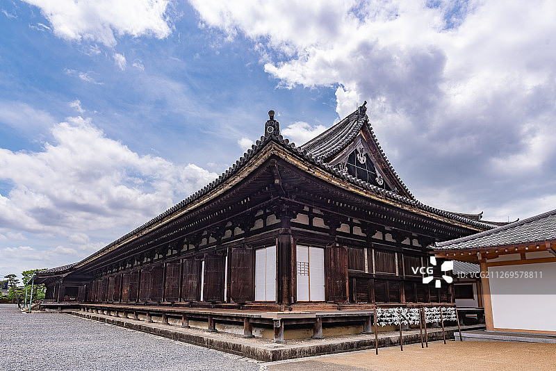 日本京都三十三间堂外景图片素材
