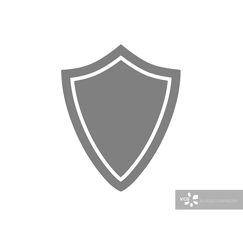 安全保障盾牌灰色图标图片素材