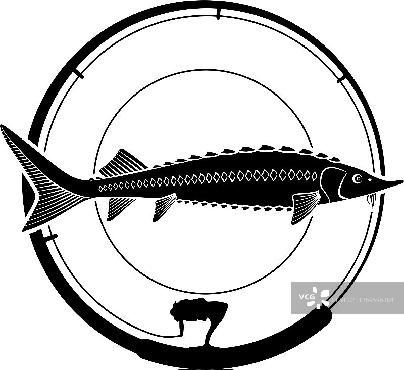 钓鱼徽章图片素材