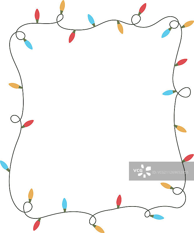 圣诞彩灯装饰图片素材