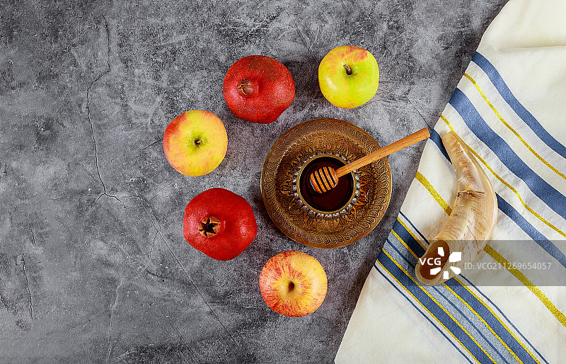 石榴苹果蜂蜜图片素材