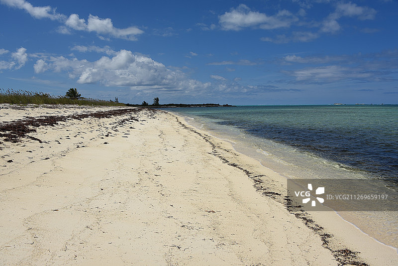 巴哈马亚伯拉罕湾海岸线景观图片素材