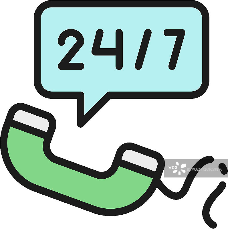 24/7不间断服务热线图片素材