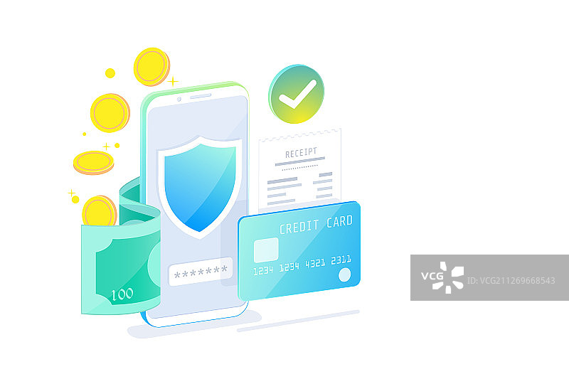 在线手机银行和网上银行图片素材