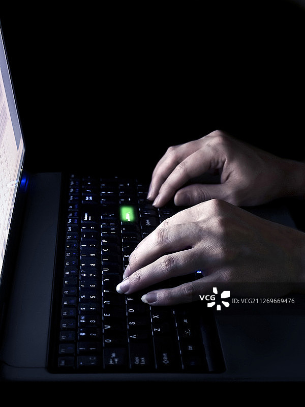 在键盘上书写图片素材