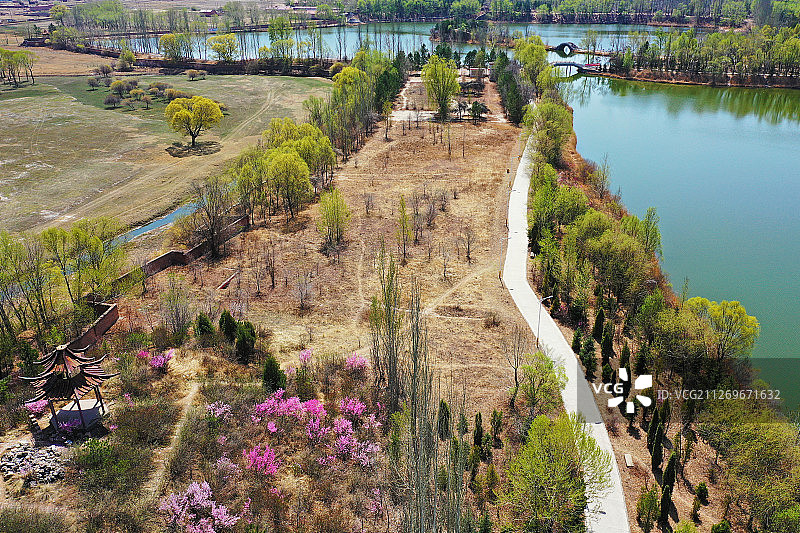 鱼儿湾公园+内蒙古自治区乌兰察布市丰镇市图片素材