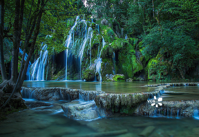 瀑布景观图片素材