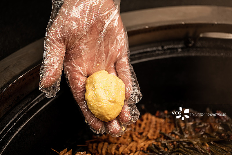 贴饼子图片素材