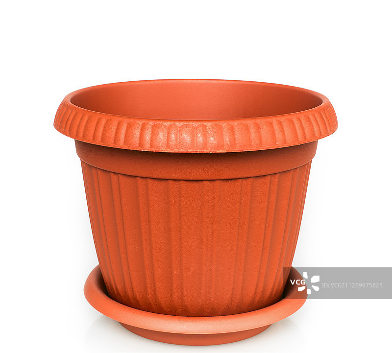 空棕色花盆图片素材