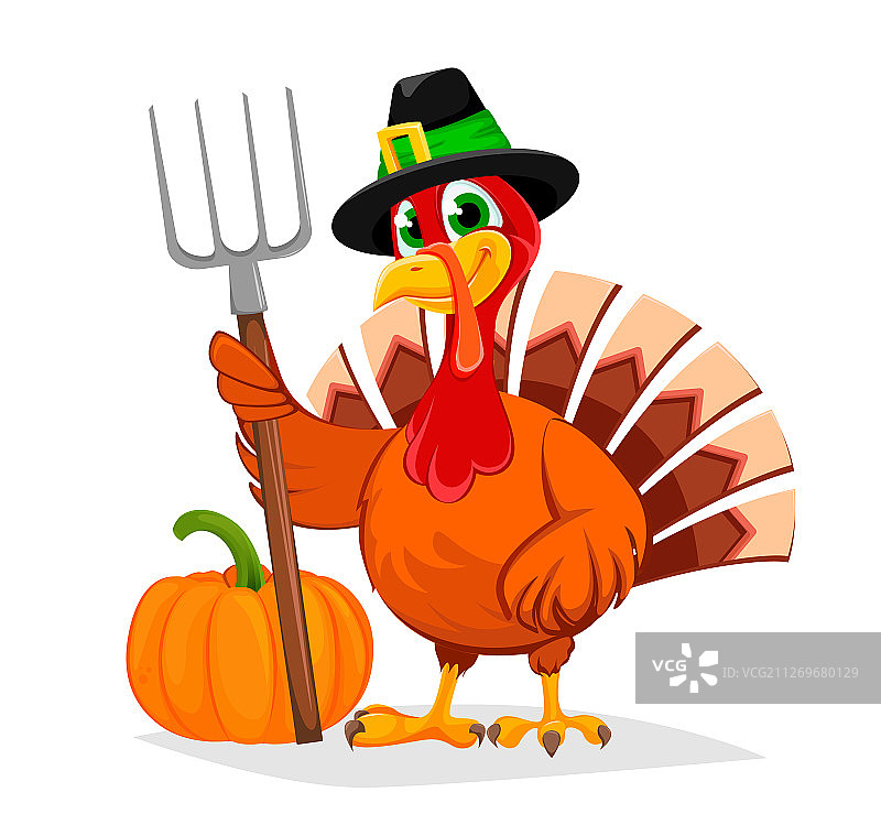 感恩节火鸡，感恩节快乐图片素材