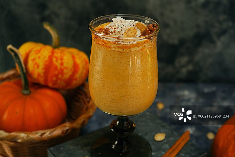 南瓜香料冰沙图片素材
