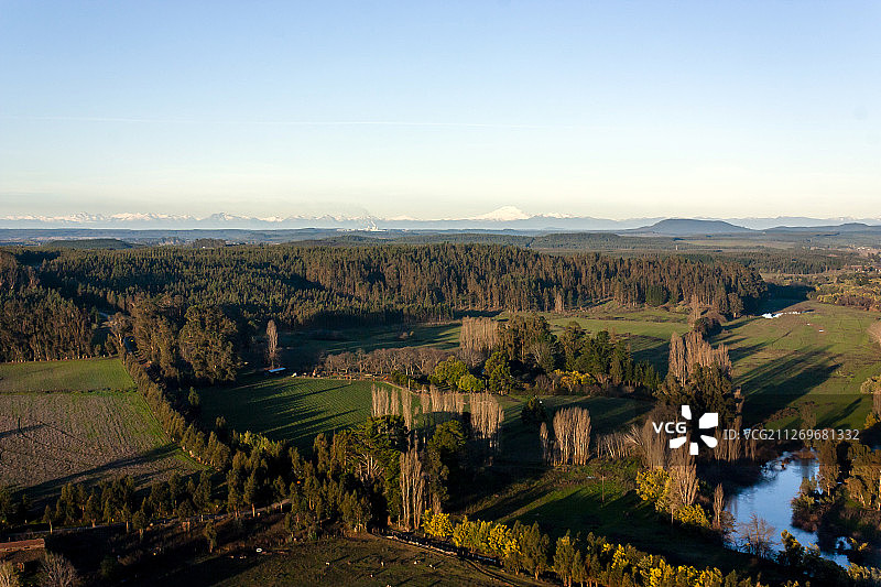 智利比奥比奥区安戈尔森林景观图片素材
