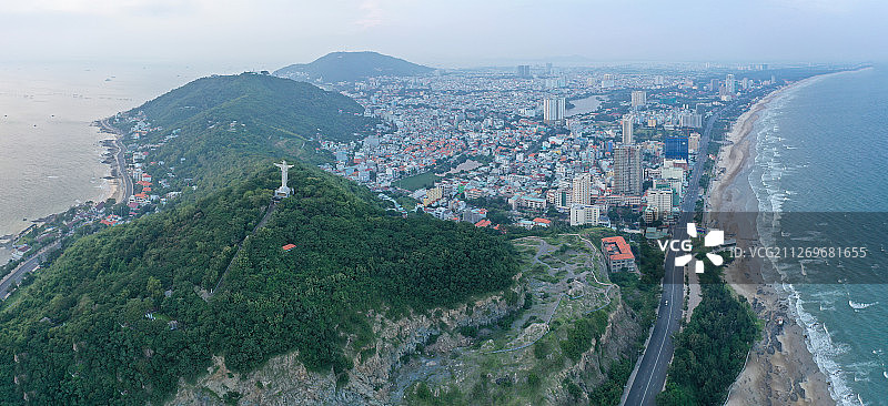 越南头顿鸟瞰图图片素材