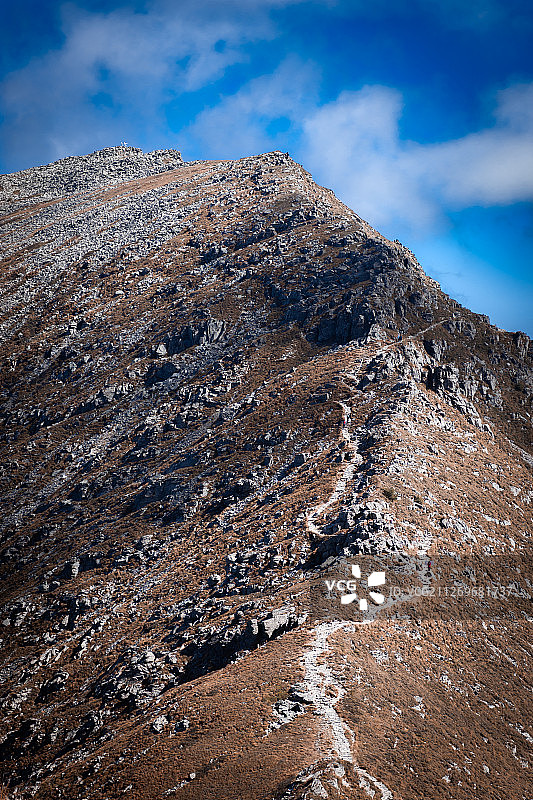 中国陕西省太白山小路图片素材