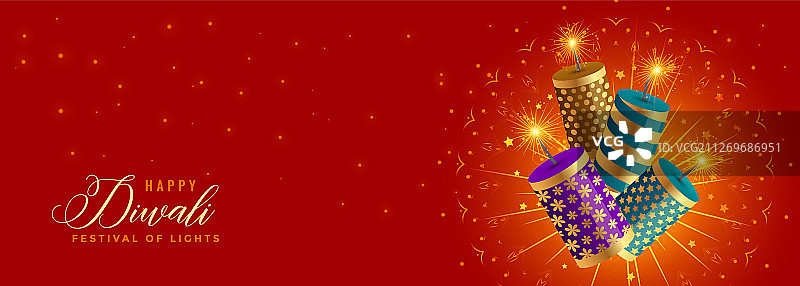 排灯节快乐爆竹庆祝图片素材