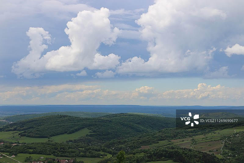乡村景色，法国萨兰莱班图片素材