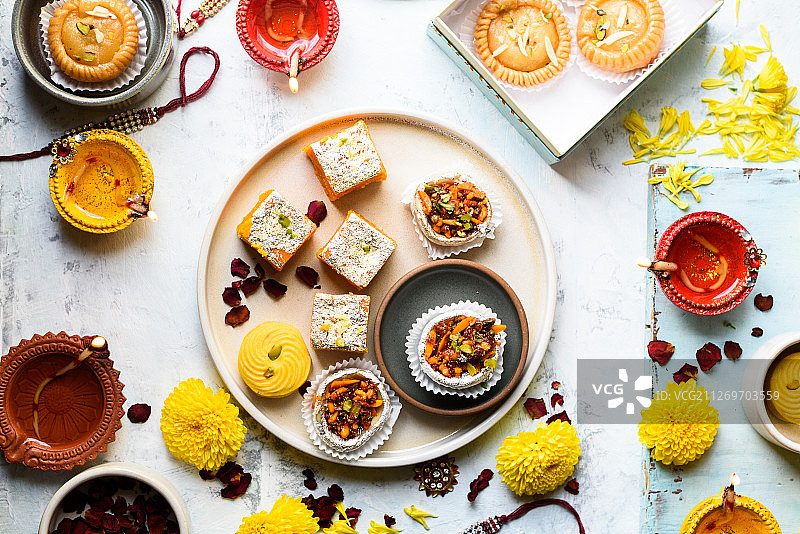 排灯节糖果摄影棚拍摄图片素材