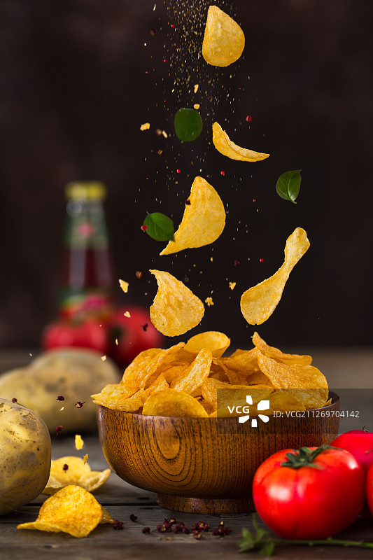 一碗薯片图片素材