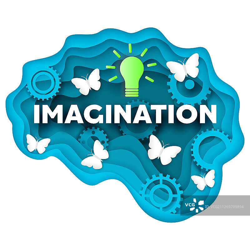 分层想象概念图片素材