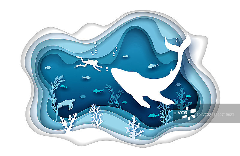 网页banner水肺潜水概念图片素材