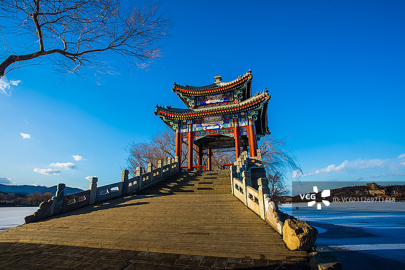 颐和园练桥图片素材