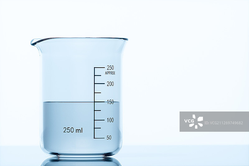 实验室的化学器皿烧杯 三维渲染图片素材