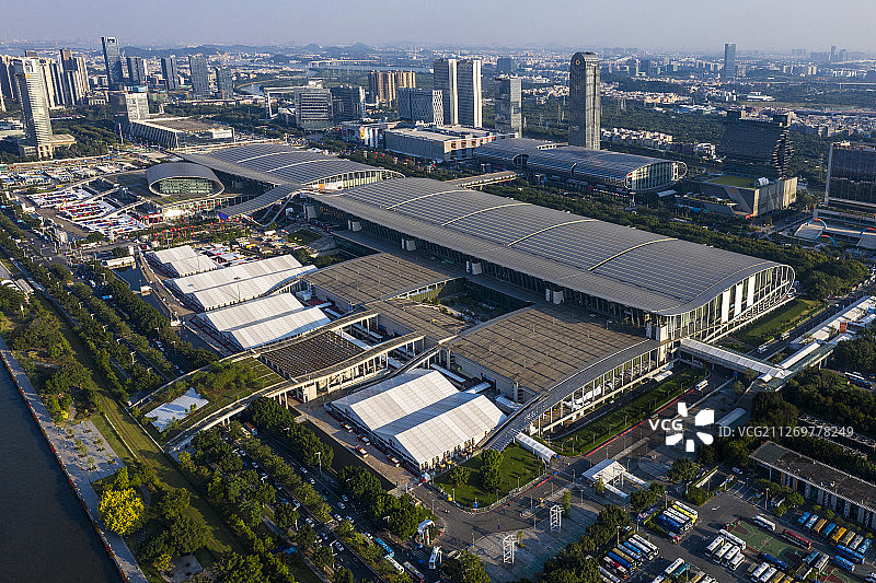 广州市国际会展中心 航拍图片素材