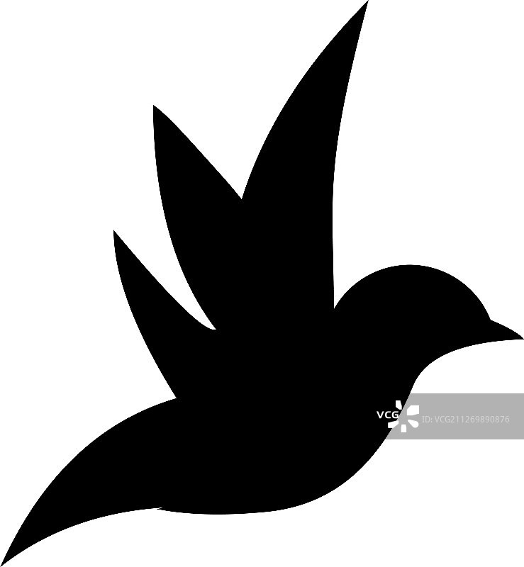 简约小鸟logo设计图片素材