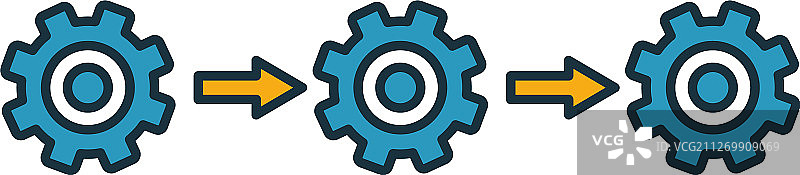 横向集成图标四元素集图片素材