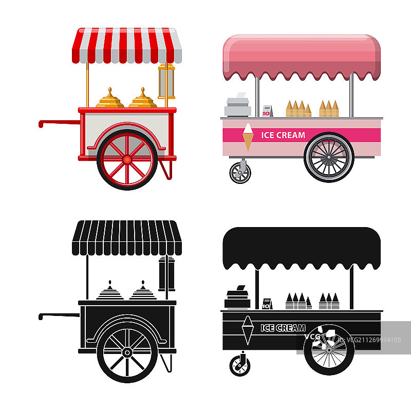 市场和外部标志设计图片素材