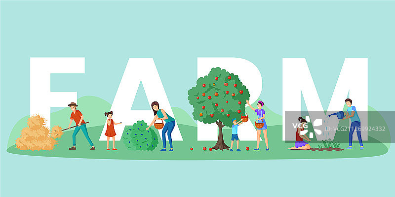 农场工人职责概念banner图片素材