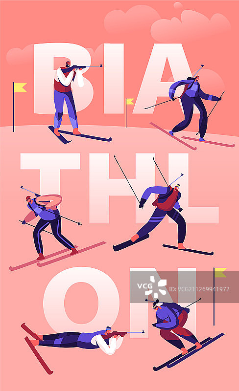 冬季两项锦标赛概念图片素材